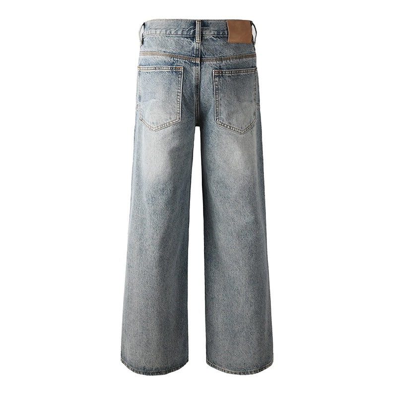 Mens trendy purple jeans, 100% cotton Jeans Rhinestones #108