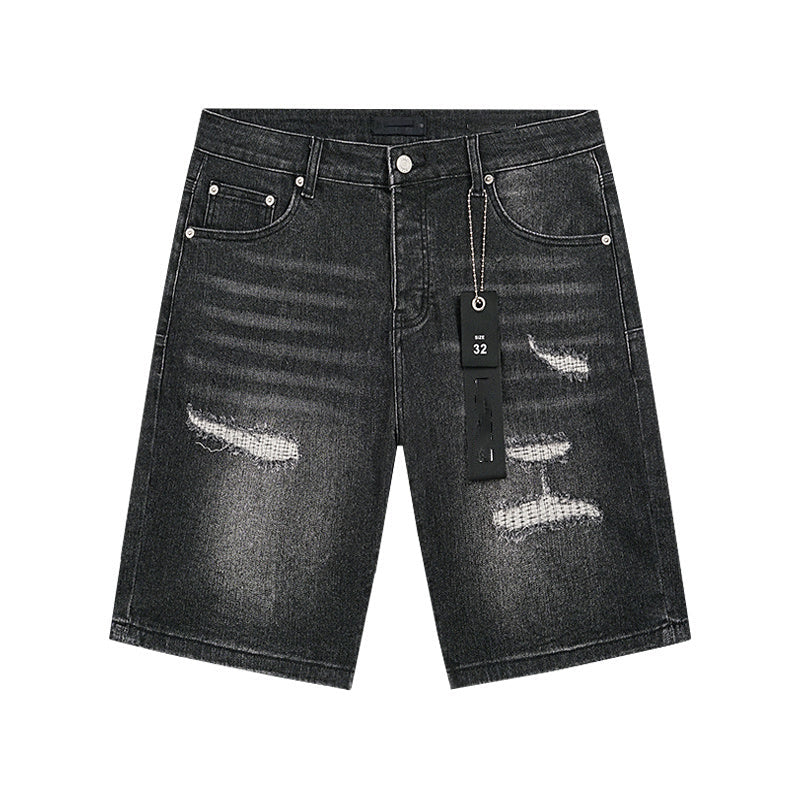 Mens trendy purple jeans, 100% cotton Denim Shorts #PU519