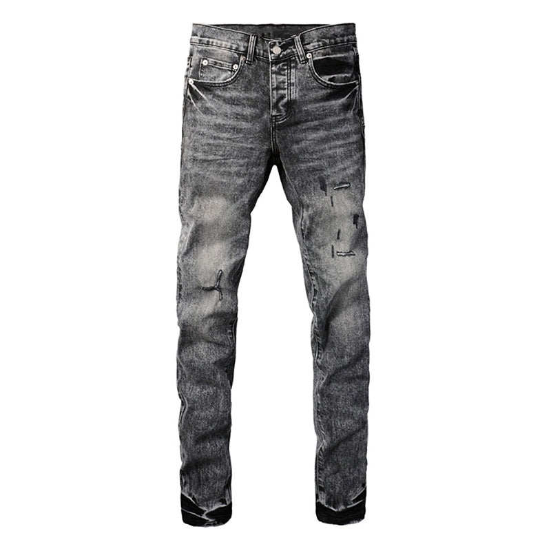 Mens trendy purple jeans, 100% cotton Pure Cotton High Street Trend