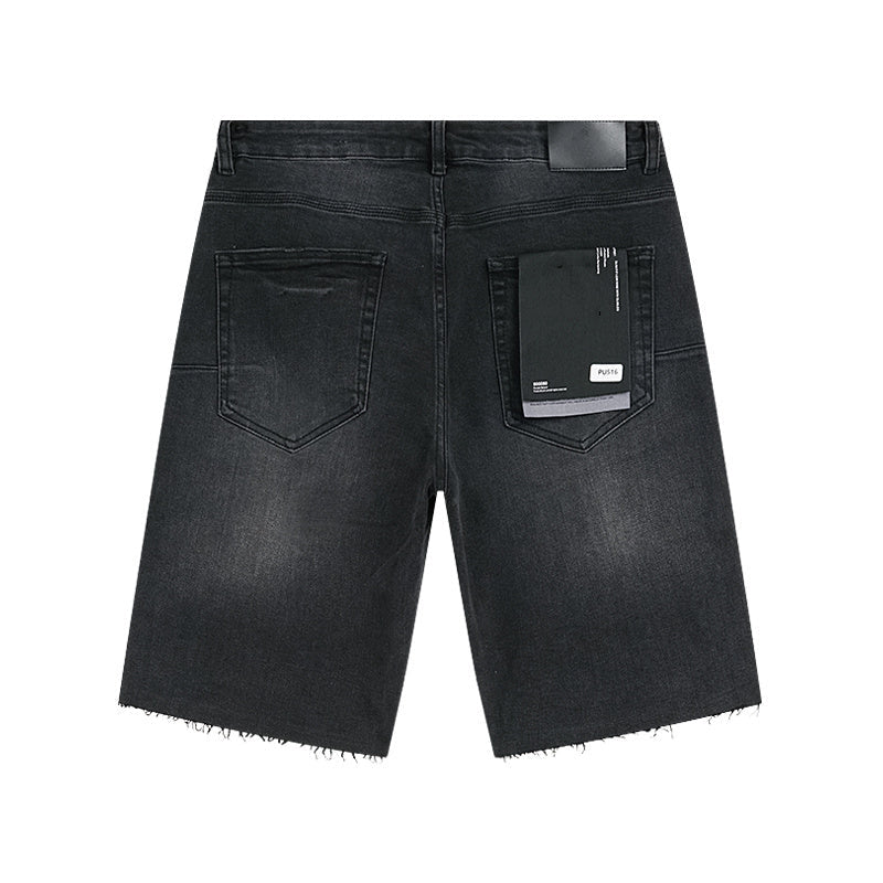 Mens trendy purple jeans, 100% cotton Denim Shorts #PU516