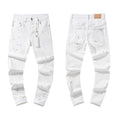 Mens trendy purple jeans, 100% cotton Jeans #PU105