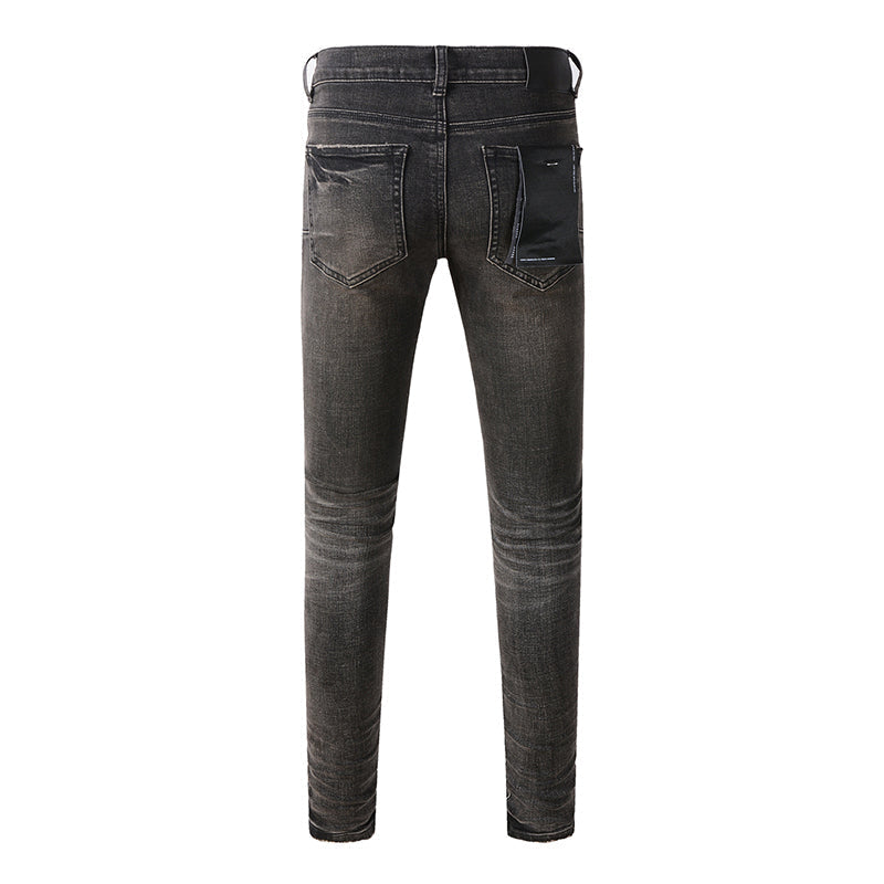 Mens trendy purple jeans, 100% cotton Pure Cotton High Street Trend