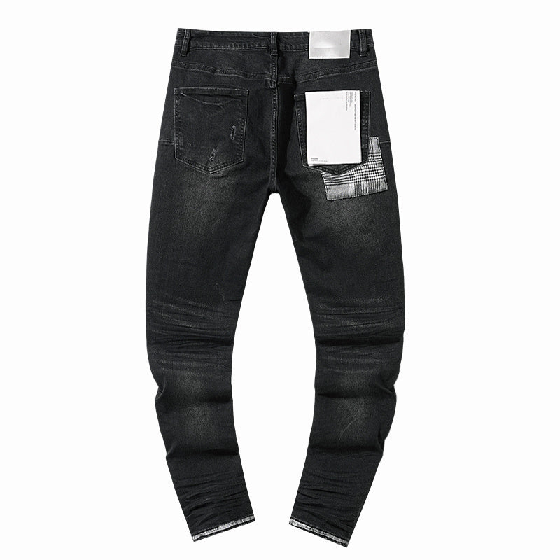 Mens trendy purple jeans, 100% cotton Jeans #PU136