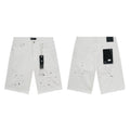 Mens trendy purple jeans, 100% cotton Denim Shorts #PU501