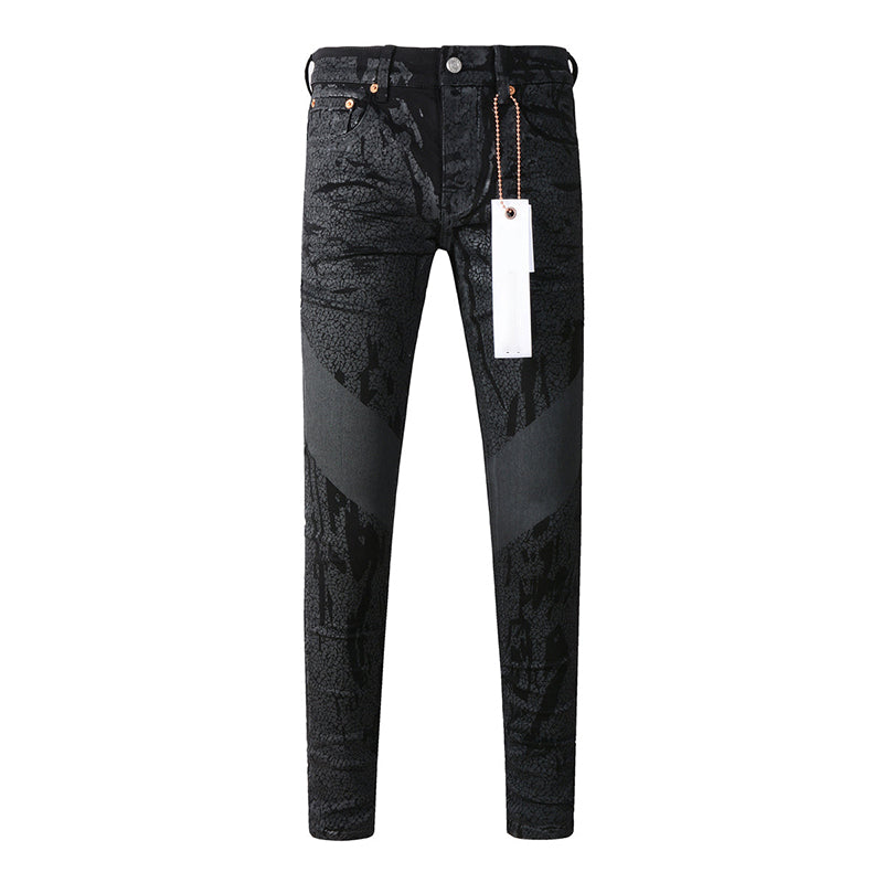Mens trendy purple jeans, 100% cotton Pure Cotton High Street Trend