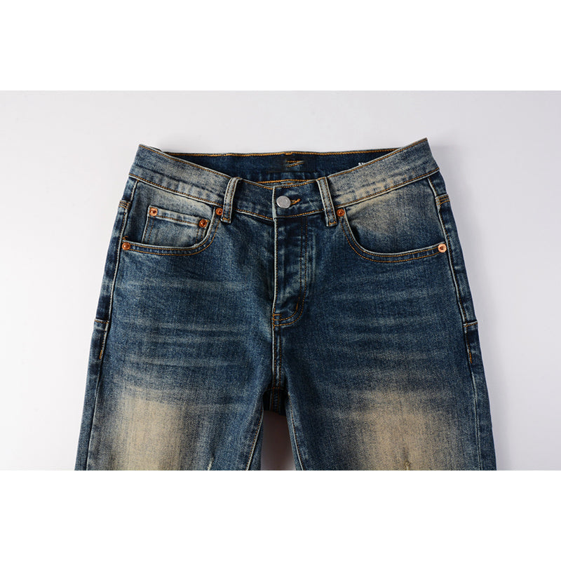 Mens trendy purple jeans, 100% cotton Pure Cotton High Street Trend