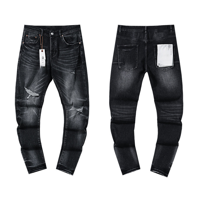 Mens trendy purple jeans, 100% cotton Jeans #PU128