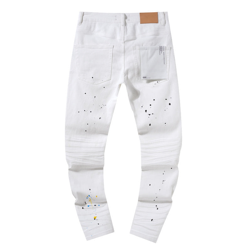 Mens trendy purple jeans, 100% cotton Jeans #PU137