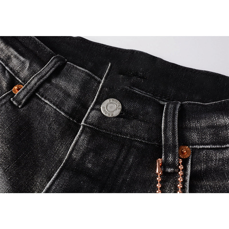 Mens trendy purple jeans, 100% cotton Pure Cotton High Street Trend