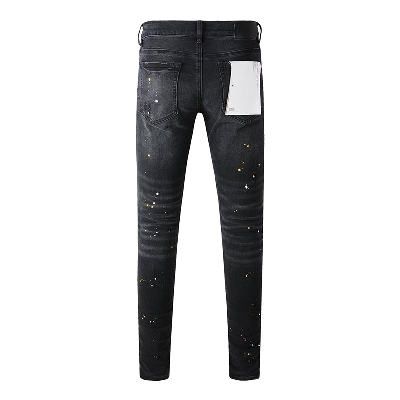Mens trendy purple jeans, 100% cotton Pure Cotton High Street Trend