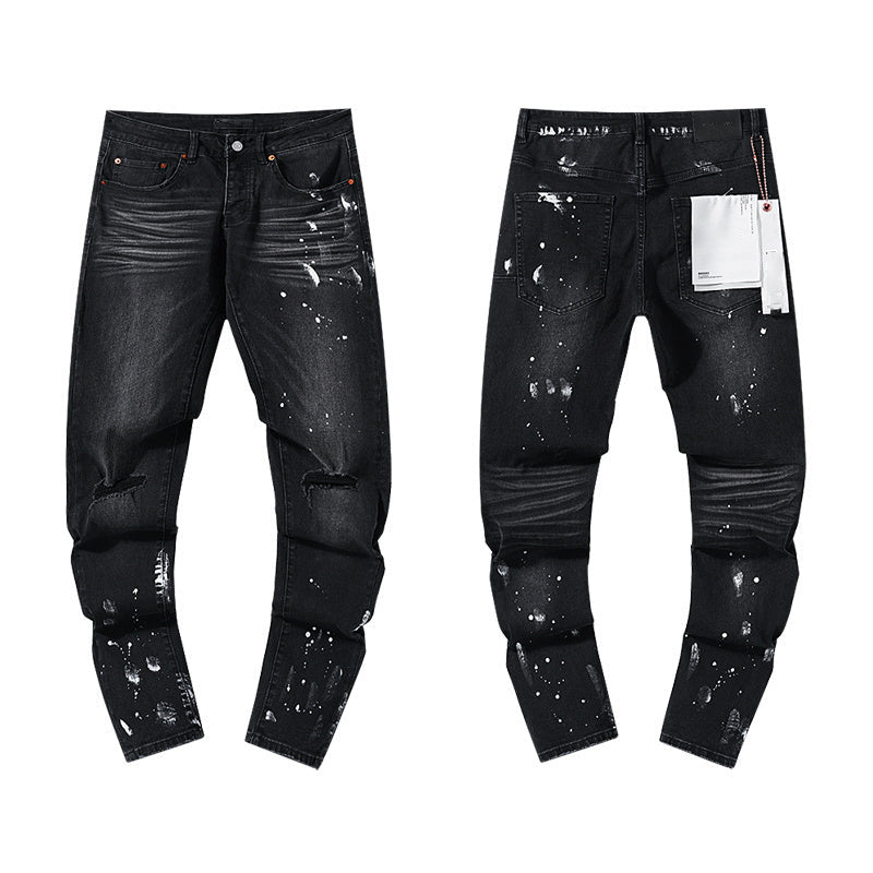 Mens trendy purple jeans, 100% cotton Jeans #PU121