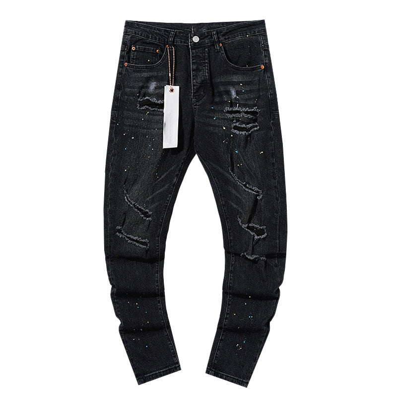 Mens trendy purple jeans, 100% cotton Jeans #PU140