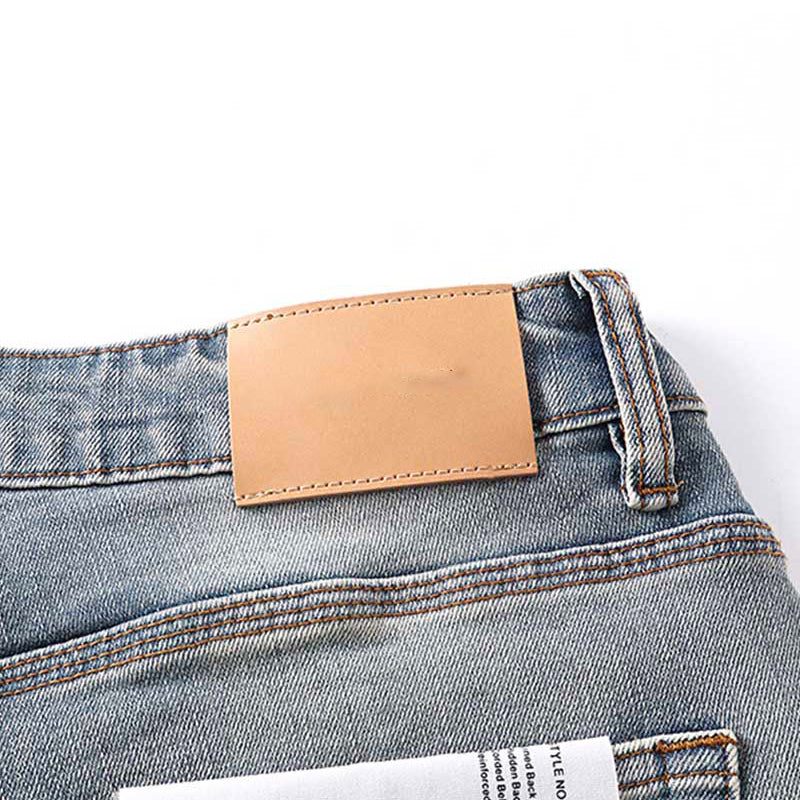 Mens trendy purple jeans, 100% cotton Denim Shorts #PU528