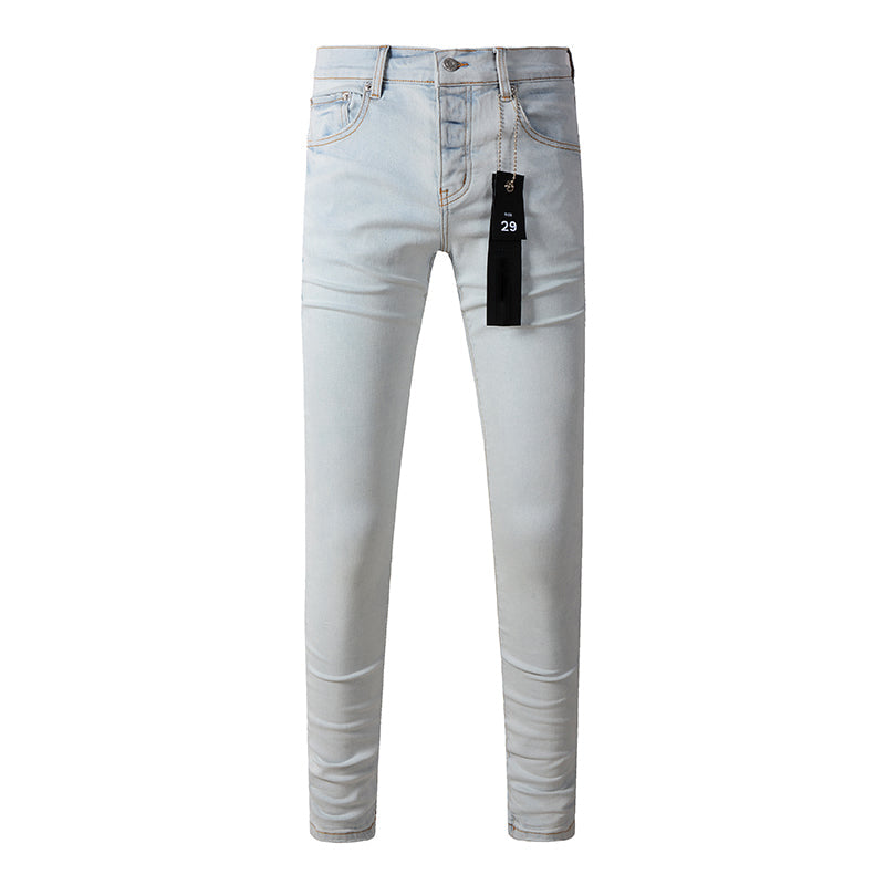 Mens trendy purple jeans, 100% cotton Pure Cotton High Street Trend