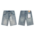Mens trendy purple jeans, 100% cotton Denim Shorts #PU525