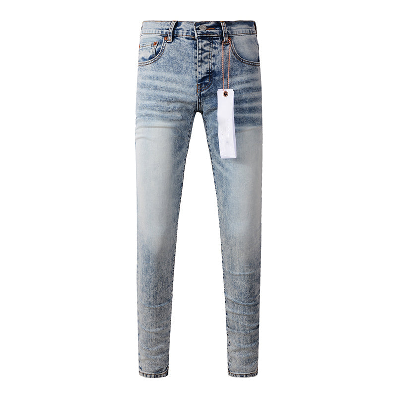 Mens trendy purple jeans, 100% cotton Pure Cotton High Street Trend
