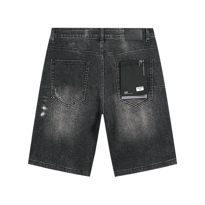 Mens trendy purple jeans, 100% cotton Denim Shorts #PU519