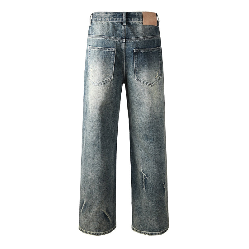 Mens trendy purple jeans, 100% cotton Rhinestones #9131