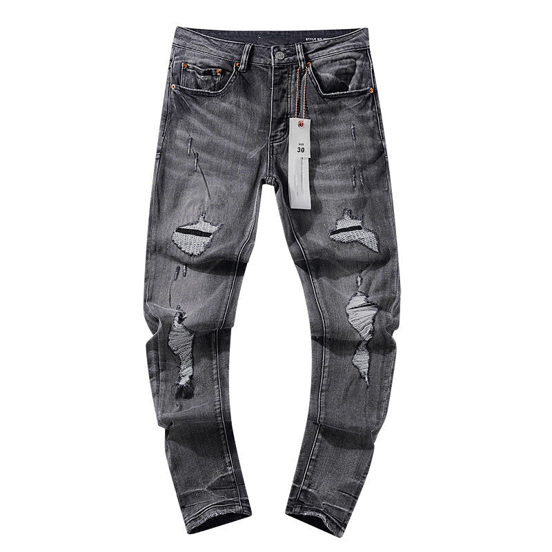 Mens trendy purple jeans, 100% cotton Jeans #PU112