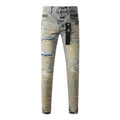 Mens trendy purple jeans, 100% cotton Pure Cotton High Street Trend
