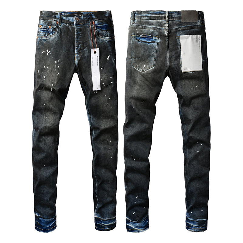 Mens trendy purple jeans, 100% cotton Pure Cotton High Street Trend
