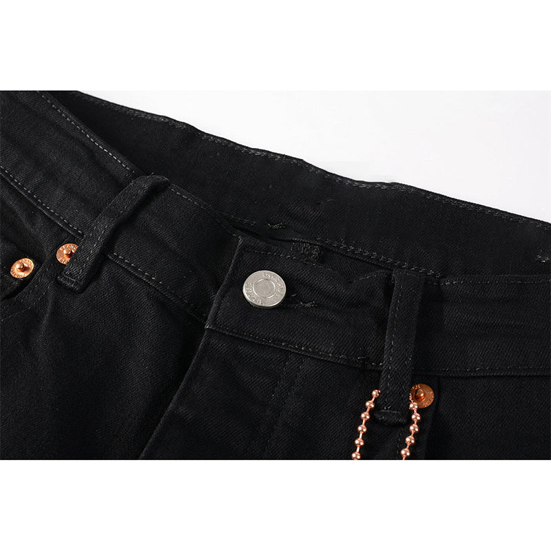 Mens trendy purple jeans, 100% cotton Pure Cotton High Street Trend