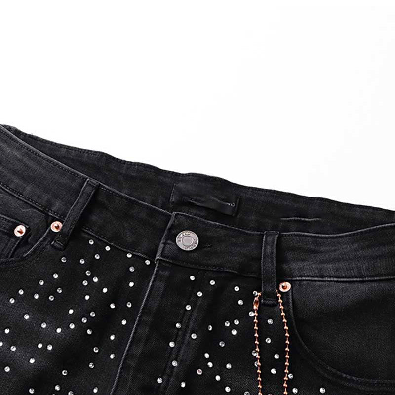 Mens trendy purple jeans, 100% cotton Denim Shorts #PU529