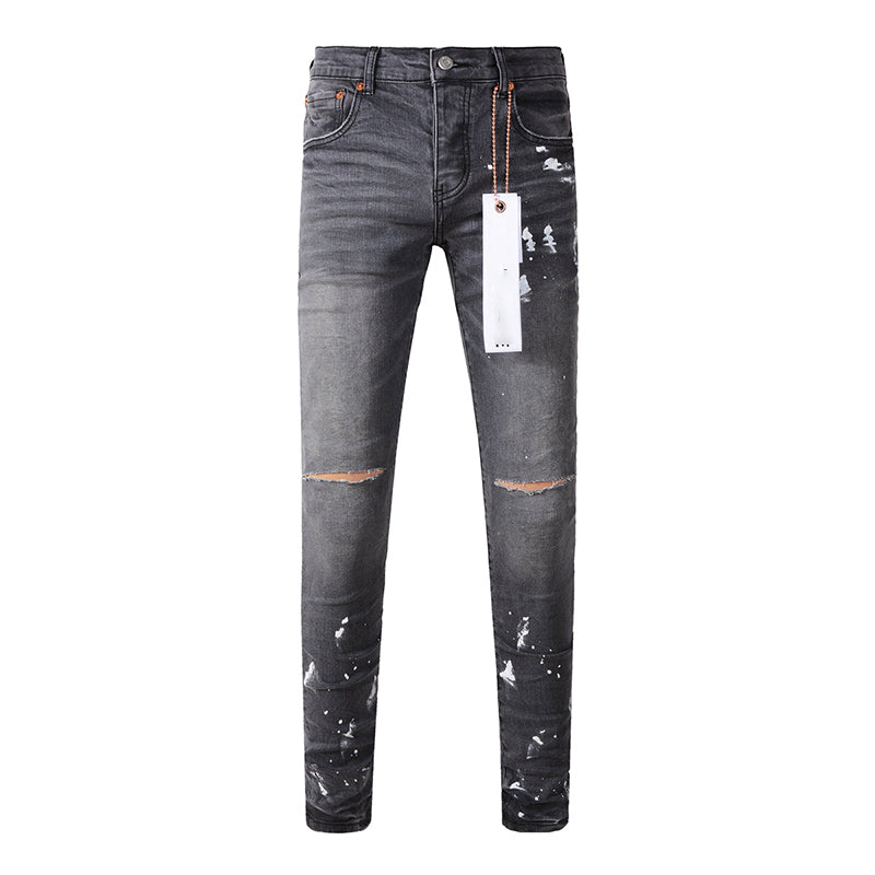Mens trendy purple jeans, 100% cotton Pure Cotton High Street Trend