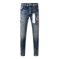 Mens trendy purple jeans, 100% cotton Pure Cotton High Street Trend