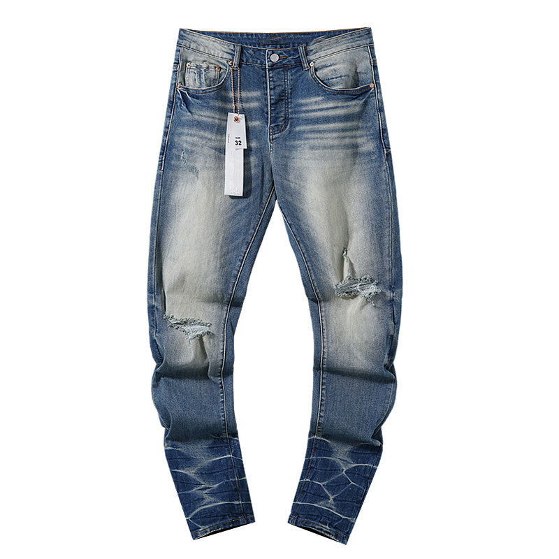 Mens trendy purple jeans, 100% cotton Jeans #PU131