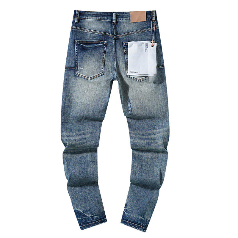 Mens trendy purple jeans, 100% cotton Jeans #PU119