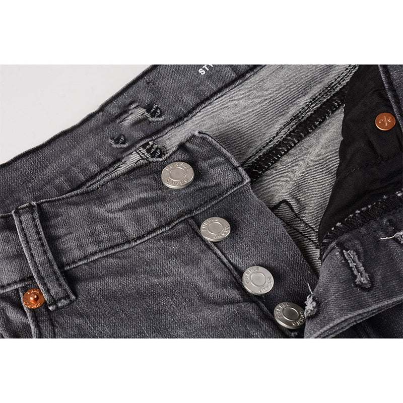 Mens trendy purple jeans, 100% cotton Pure Cotton High Street Trend