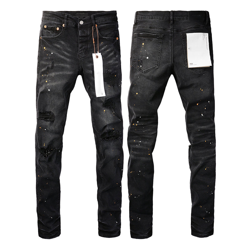 Mens trendy purple jeans, 100% cotton Pure Cotton High Street Trend