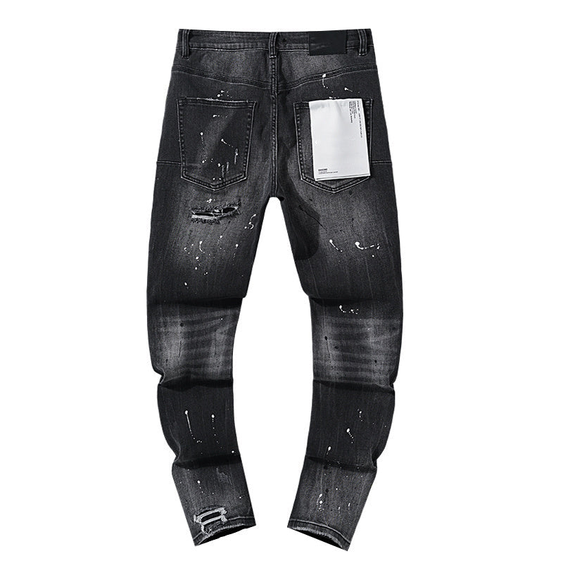 Mens trendy purple jeans, 100% cotton Jeans #PU122