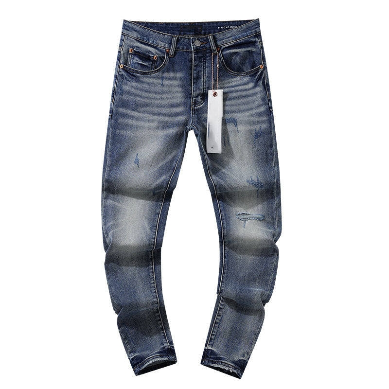 Mens trendy purple jeans, 100% cotton Jeans #PU108