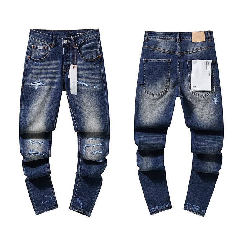 Mens trendy purple jeans, 100% cotton Jeans #PU115