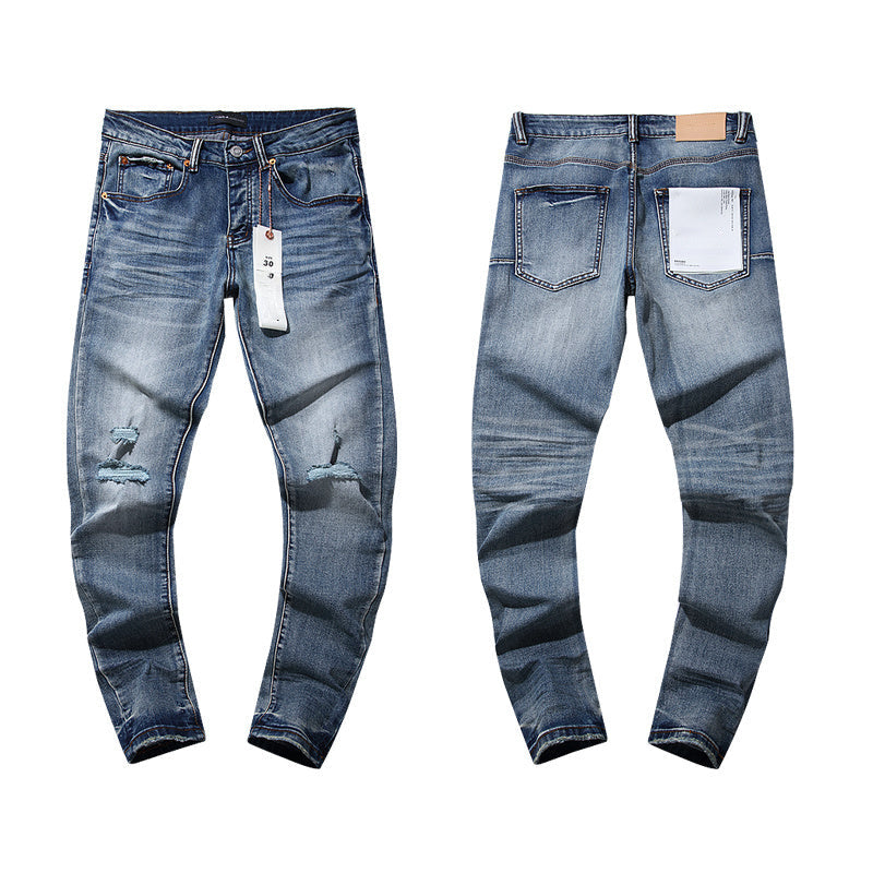 Mens trendy purple jeans, 100% cotton Jeans #PU103