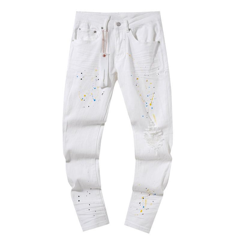 Mens trendy purple jeans, 100% cotton Jeans #PU137