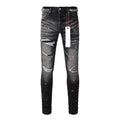 Mens trendy purple jeans, 100% cotton Pure Cotton High Street Trend