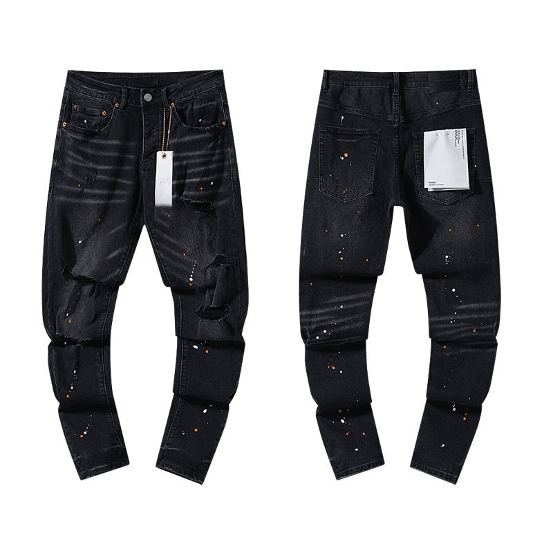 Mens trendy purple jeans, 100% cotton Jeans #PU116