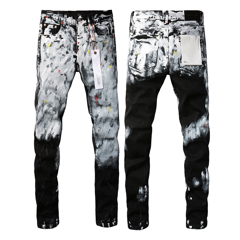 Mens trendy purple jeans, 100% cotton Pure Cotton High Street Trend