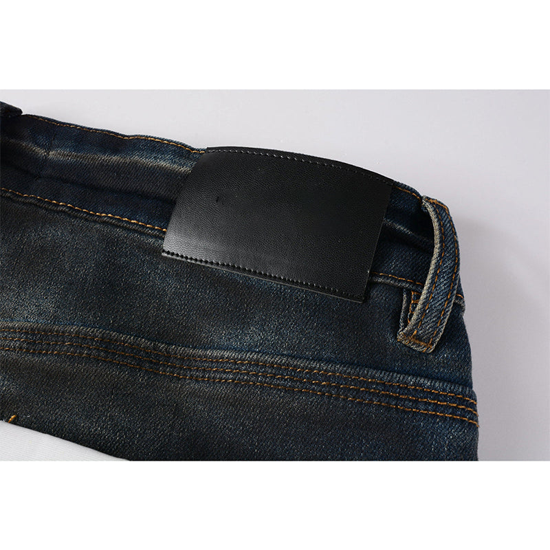 Mens trendy purple jeans, 100% cotton Pure Cotton High Street Trend
