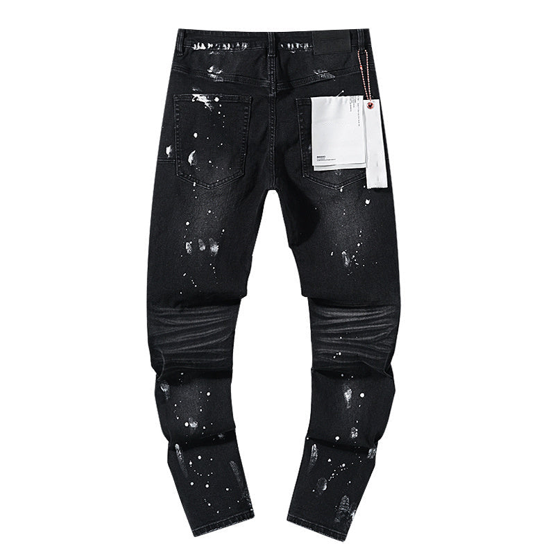 Mens trendy purple jeans, 100% cotton Jeans #PU121