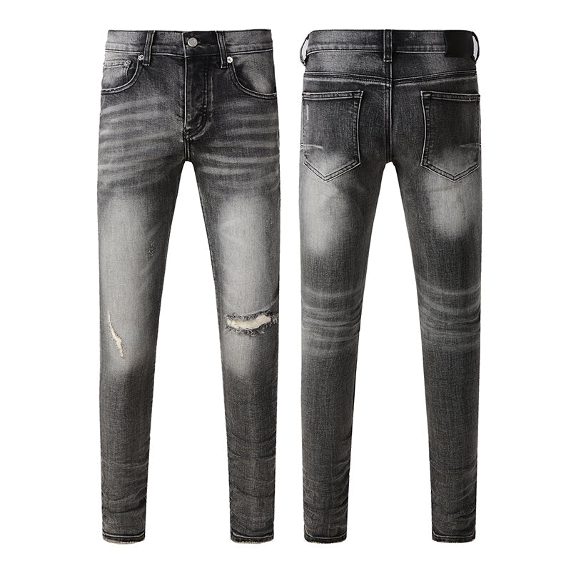 Mens trendy purple jeans, 100% cotton Pure Cotton High Street Trend