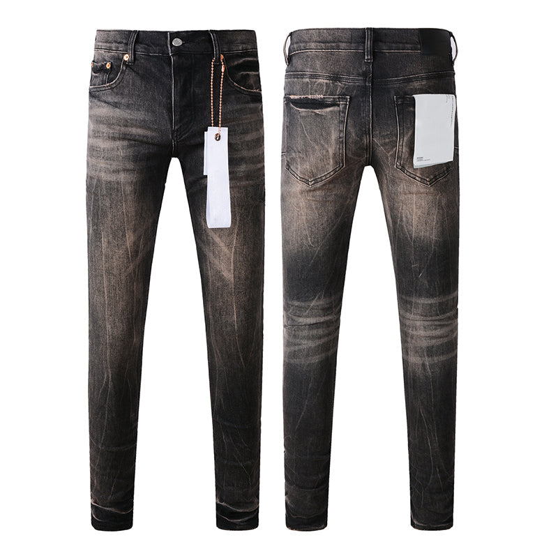 Mens trendy purple jeans, 100% cotton Pure Cotton High Street Trend