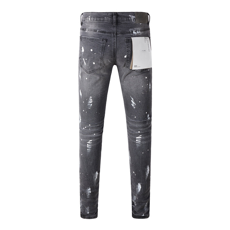 Mens trendy purple jeans, 100% cotton Pure Cotton High Street Trend