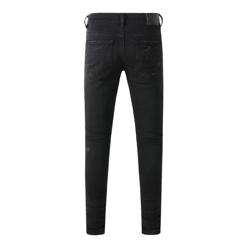 Mens trendy purple jeans, 100% cotton Pure Cotton High Street Trend