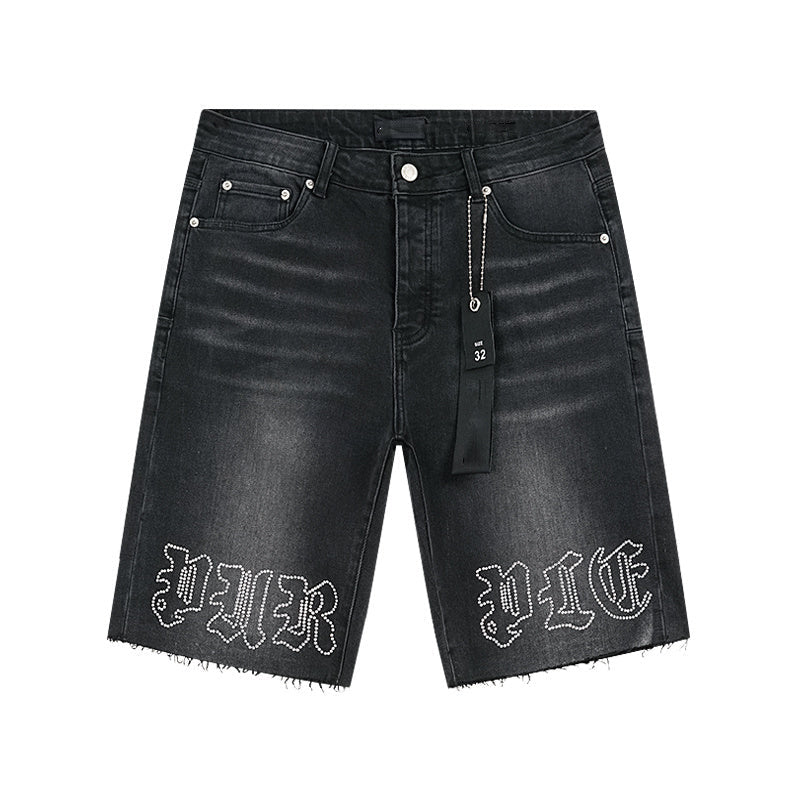 Mens trendy purple jeans, 100% cotton Denim Shorts #PU516