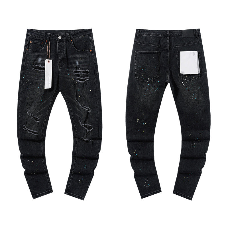Mens trendy purple jeans, 100% cotton Jeans #PU140
