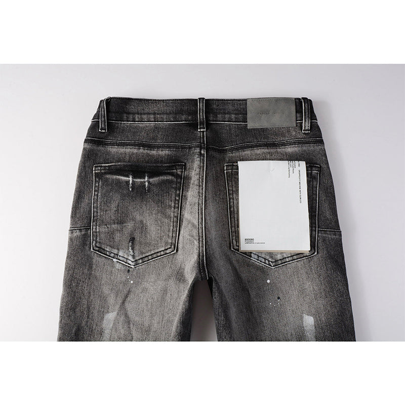 Mens trendy purple jeans, 100% cotton Pure Cotton High Street Trend